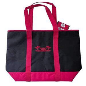 Trader Joe Reusable Insulated Bag with Shoulder Straps up to 7 Gallons Red/Black